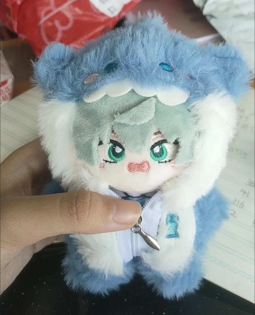 Anime Plush Keychain, 4 Ivan Till Cute Plush Figure Pendant for Backpack, Mini Plushies for Fans Gift (2pcs)