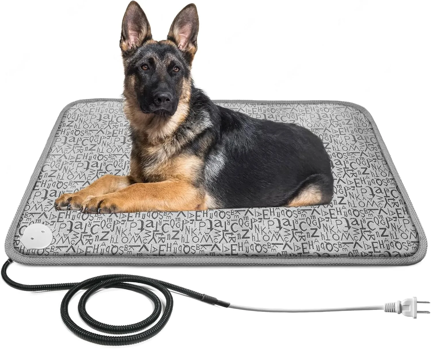 Bestio Cat Heating pad,2818 in Medium Cat Heated Pads for Dogs,Pet Heating Pads Cats with Metal Protective Tube   Waterproof Material,Large Cat Heating for Pets Birth,Newborns or Elder Pets - Letter