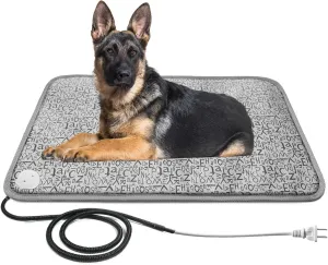 Bestio Cat Heating pad,2818 in Medium Cat Heated Pads for Dogs,Pet Heating Pads Cats with Metal Protective Tube   Waterproof Material,Large Cat Heating for Pets Birth,Newborns or Elder Pets - Letter