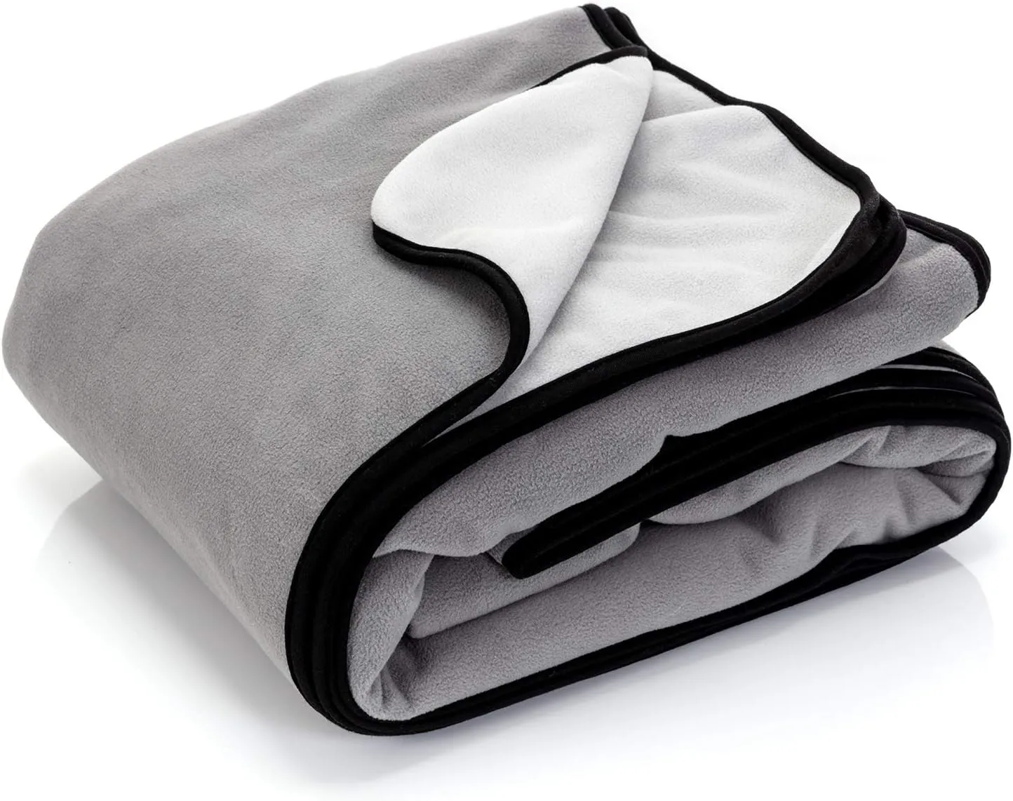Callarome Waterproof Blanket for Bed - Large Waterproof Dog Blanket - Soft Reversible Furniture Protector for Pets & Home, Ideal for Bed, Couch, or Dog Crate - Grey 80"x90"