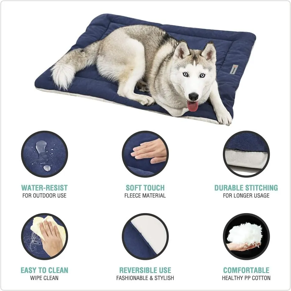 Camping Dog Bed Pet Bed 40X32, Outdoor, Waterproof, Washable, Water-Resist, Large, Durable, Portable Travel Pet Mat