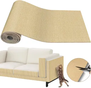 Cat Scratch Mat Furniture Protector 78.7"x15.7",Adhesive Cat Scratch Carpet Mat,Couch Protector from Cat Claws,Climbing Wall Scratcher for Indoor Cats,Trimmable Replacement for Cat Scratchers