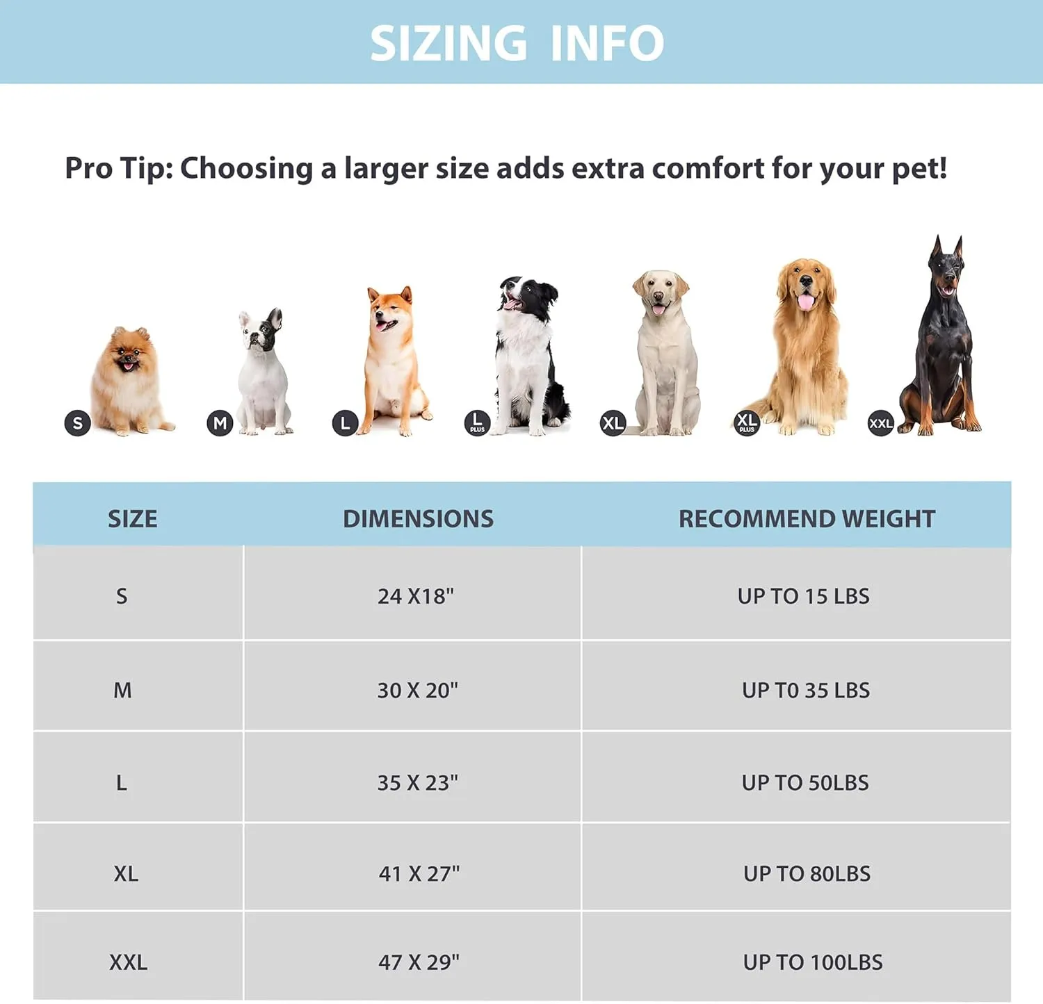 Chicute Dog Cooling Mat for Large Dogs - 35x23 Orthopedic Memory Foam Pet Pad for Summer, QMAX>0.5, Washable Premium Comfort Crate Pad for Your Furry Companion, Grey