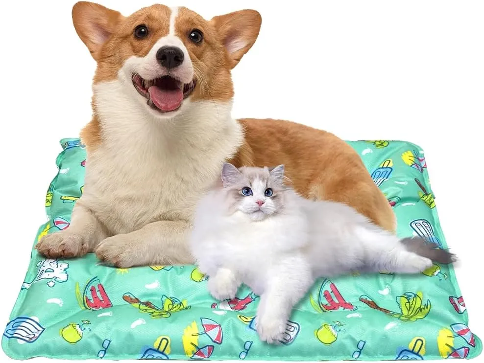 Cooling Bed for Dogs - Cats Cooling Mat Washable Pets Cooling Pad Non-Slip Keep Your Pet Cool in & Outdoor(15.7519.69in)
