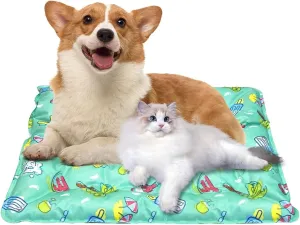 Cooling Bed for Dogs - Cats Cooling Mat Washable Pets Cooling Pad Non-Slip Keep Your Pet Cool in & Outdoor(15.7519.69in)