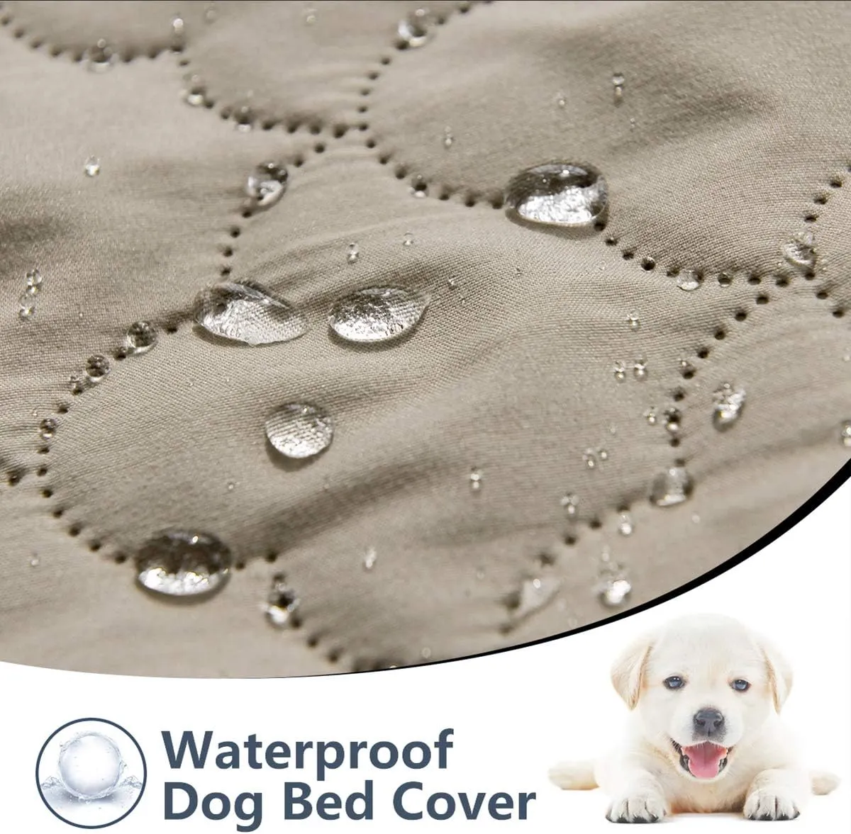 Dog Blankets for Couch Protection Waterproof Dog Bed Covers Pet Blanket Furniture Protector (Beige Sand, 68"x82")