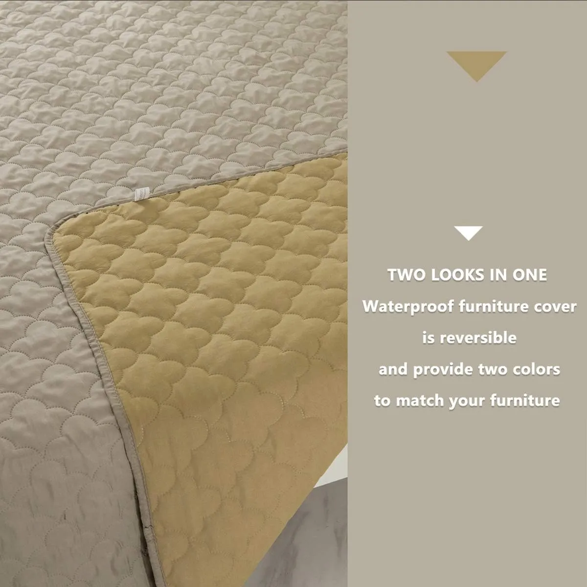 Dog Blankets for Couch Protection Waterproof Dog Bed Covers Pet Blanket Furniture Protector (Beige Sand, 68"x82")