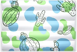 Dog Cooling Mat, Double Ice Gel Cooling Mat for Dogs with Cactus Patterns, Cooling Pad for Dog and Cats Washable, Durable (L-23.6'' x 17.7'')