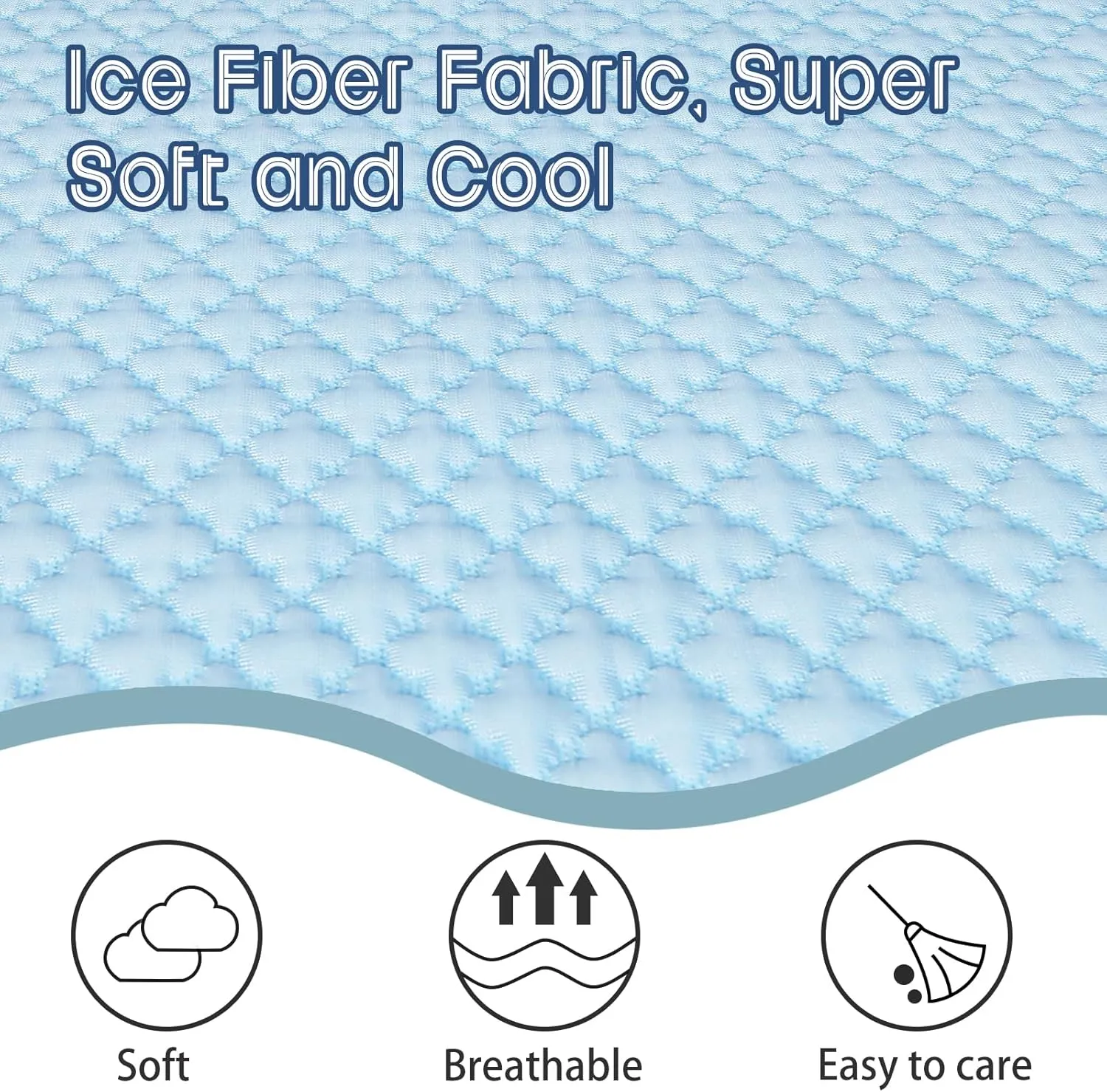 Dog Cooling Mat Thicken Cooling Mat for Dogs Pet Self Cooling Pad Non-Slip Dog Cooling Bed for Indoor & Outdoor Car Seats