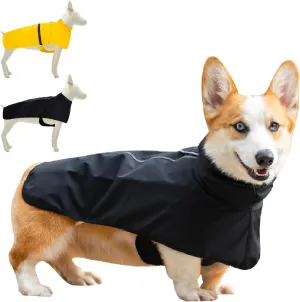 Dog Raincoat for Small Medium Large Dogs, Adjustable Dog Rain Jacket with Clear Hooded Double Layer,Waterproof Windproof Rain Jacket,Poncho Rain Coat