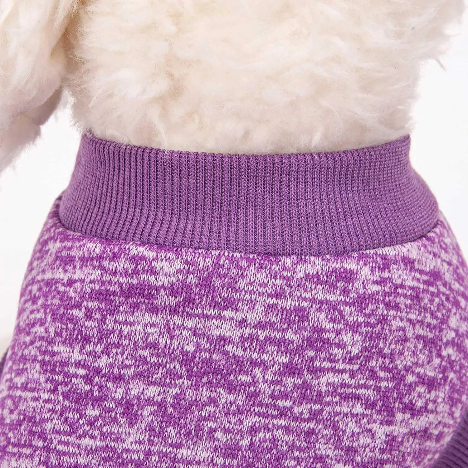 Dog Sweater, Dog Sweaters for Small Dogs, 2, 3 Pack Warm Soft Pet Clothes for Puppy, Medium Large Cat, Dogs Girl or Boy, Dog Shirt for Winter Christmas (Coat Pink Purple, XX-Small)