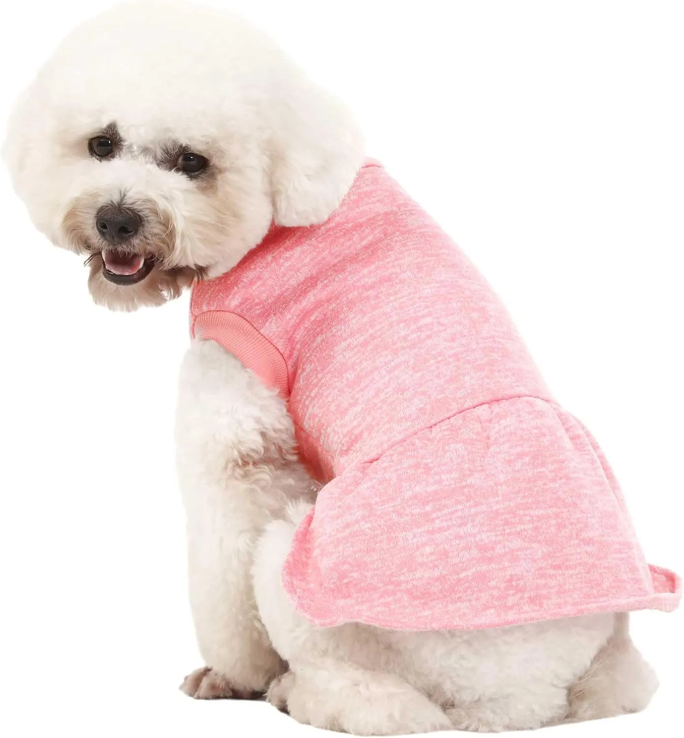 Dog Sweater, Dog Sweaters for Small Dogs, 2, 3 Pack Warm Soft Pet Clothes for Puppy, Medium Large Cat, Dogs Girl or Boy, Dog Shirt for Winter Christmas (Dress Pink Purple HotPink, X-Small)