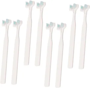 Ergonomic Handle Soft Bristle Pet Toothbrush Pen Dog Teeth Cleaning Dog Supply Portable