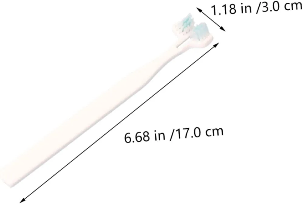 Ergonomic Handle Soft Bristle Pet Toothbrush Pen Dog Teeth Cleaning Dog Supply Portable