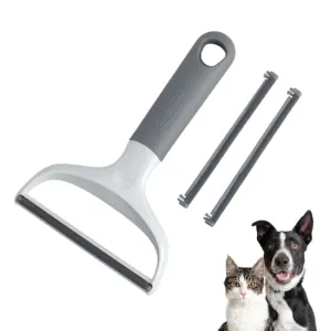 Evercare Duo Pet Hair and Lint Remover, Dual-Sided Comb for Removing Pet Hair and Lint from Clothing and Furniture - Sturdy Metal Comb Side, Gentle Delicate Comb Side, Versatile Uses, Reusable