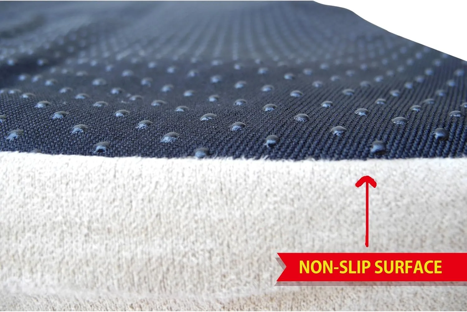 Go Pet Club Solid Memory Foam Orthopedic Pet Bed with Waterproof Cover, 25 by 20 by 4-Inch, Charcoal