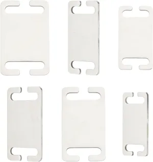 GORGECRAFT 3 Sizes 6PCS Slide-On Pet ID Tags Blank Dog Collar Tag for Stamping/Engraving Stainless Steel Pet Name Number Label Engraved