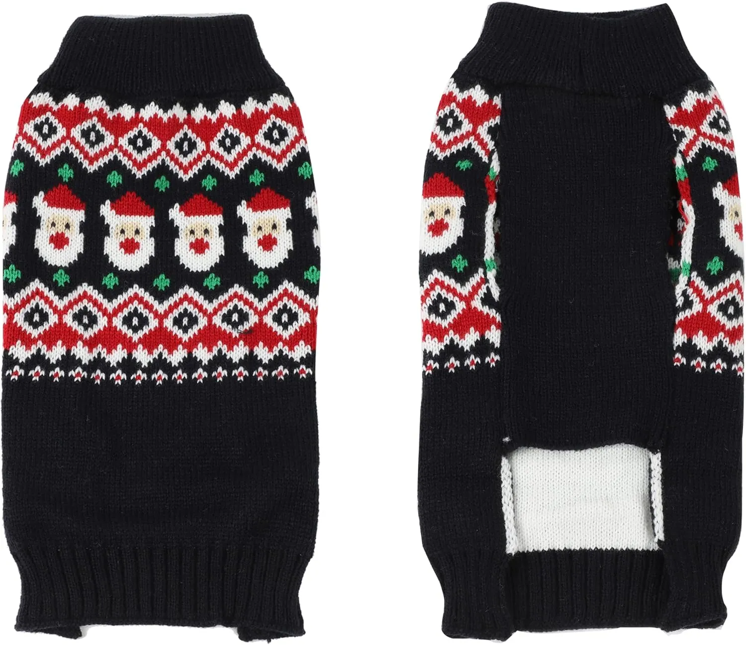 HAPEE Dog Xmas Sweaters, Cat & Puppy Clothes, Navy Santa Ugly Christmas Sweaters