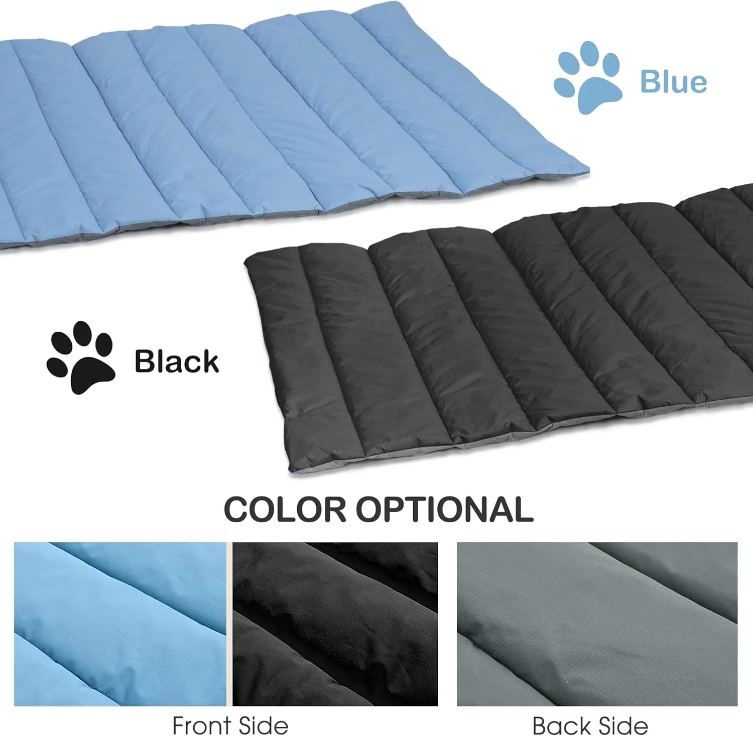 Heeyoo Outdoor Dog Bed, Water Proof Camping Dog Bed, Machine Washable and Portable Travel Dog Bed, Foldable Outdoor Pet Bed for Small, Medium, and Large Dogs, Outdoor Dog Mat