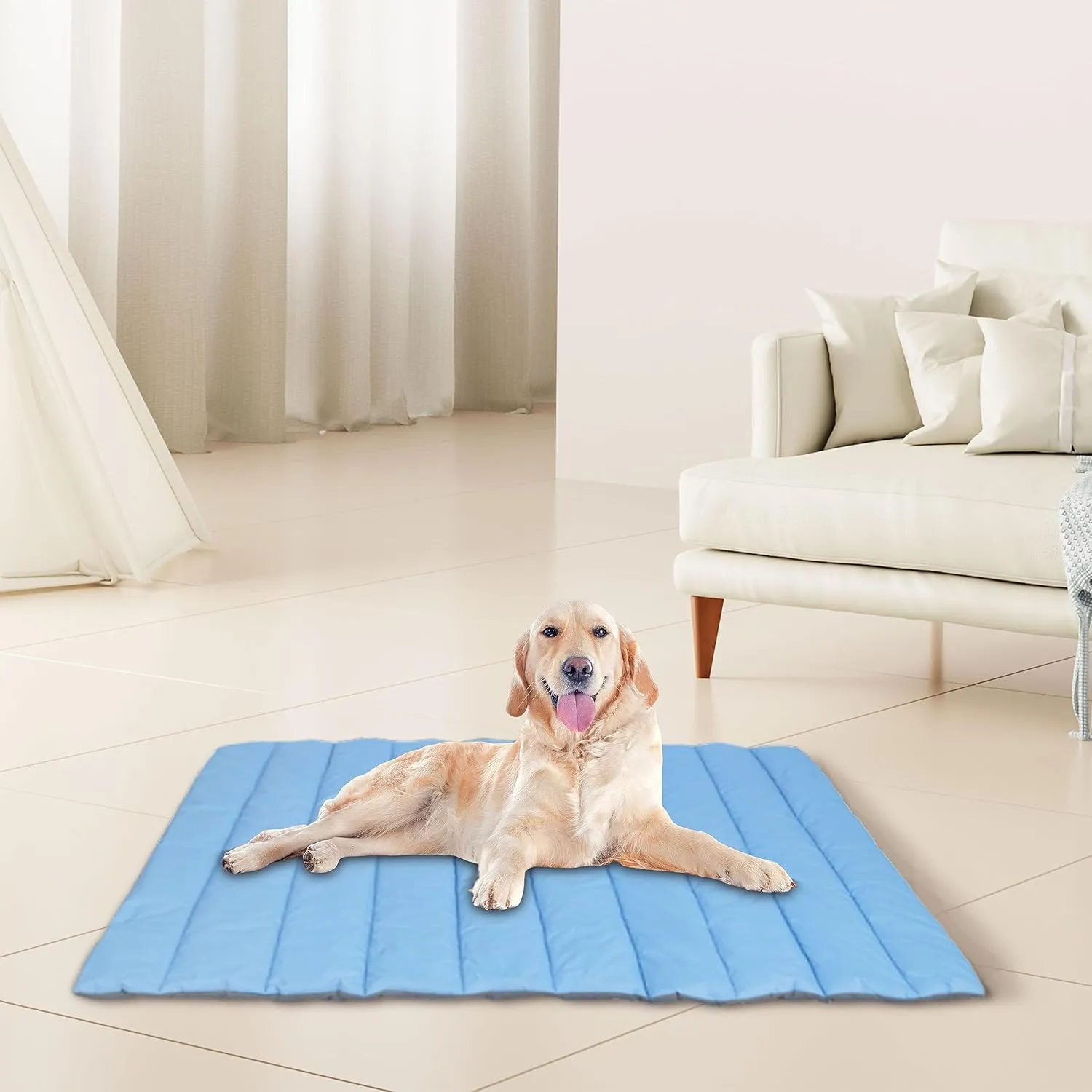 Heeyoo Outdoor Dog Bed, Water Proof Camping Dog Bed, Machine Washable and Portable Travel Dog Bed, Foldable Outdoor Pet Bed for Small, Medium, and Large Dogs, Outdoor Dog Mat