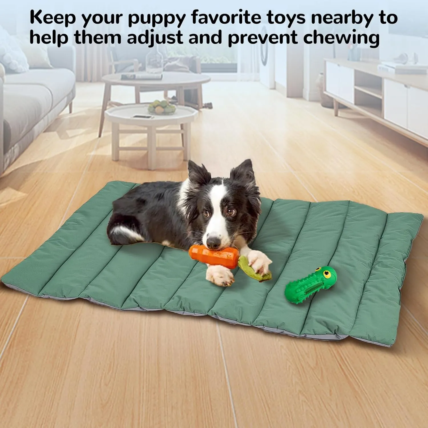 Heeyoo Outdoor Dog Bed, Waterproof Camping Dog Bed Mat, Machine Washable and Portable Travel Pet Pad Mat, Foldable Pet Beds for Small, Medium, and Large Dogs