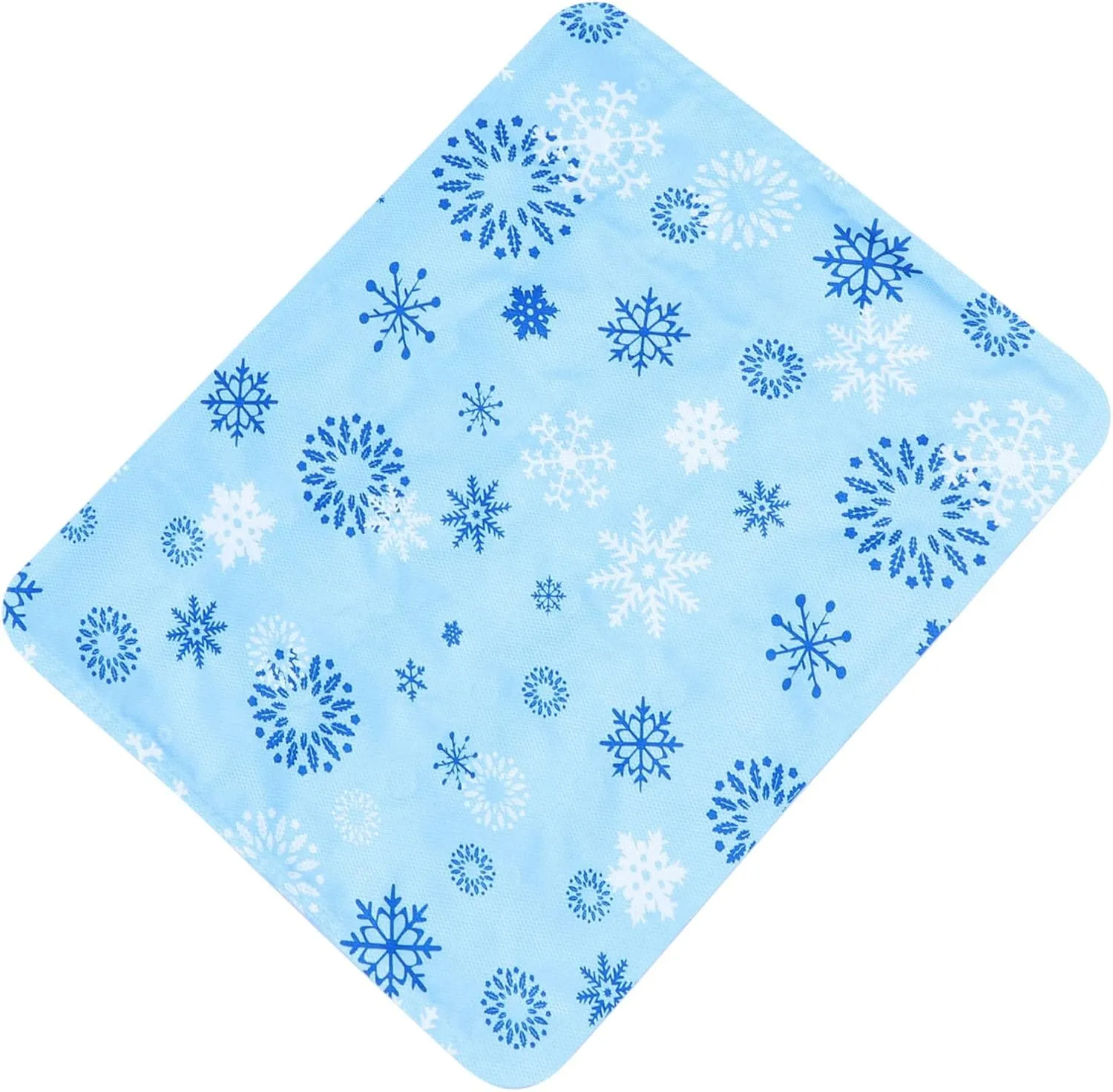 Hemoton Pet Ice Mat Cooling Cushion Pet Summer Ice Bed Cooling Mattress Pad for Dog Cold Large Puppy Training Pad Waterproof Dog Mat Gel Paws Indoor Self Freezable Summer Polymer Gel Blue