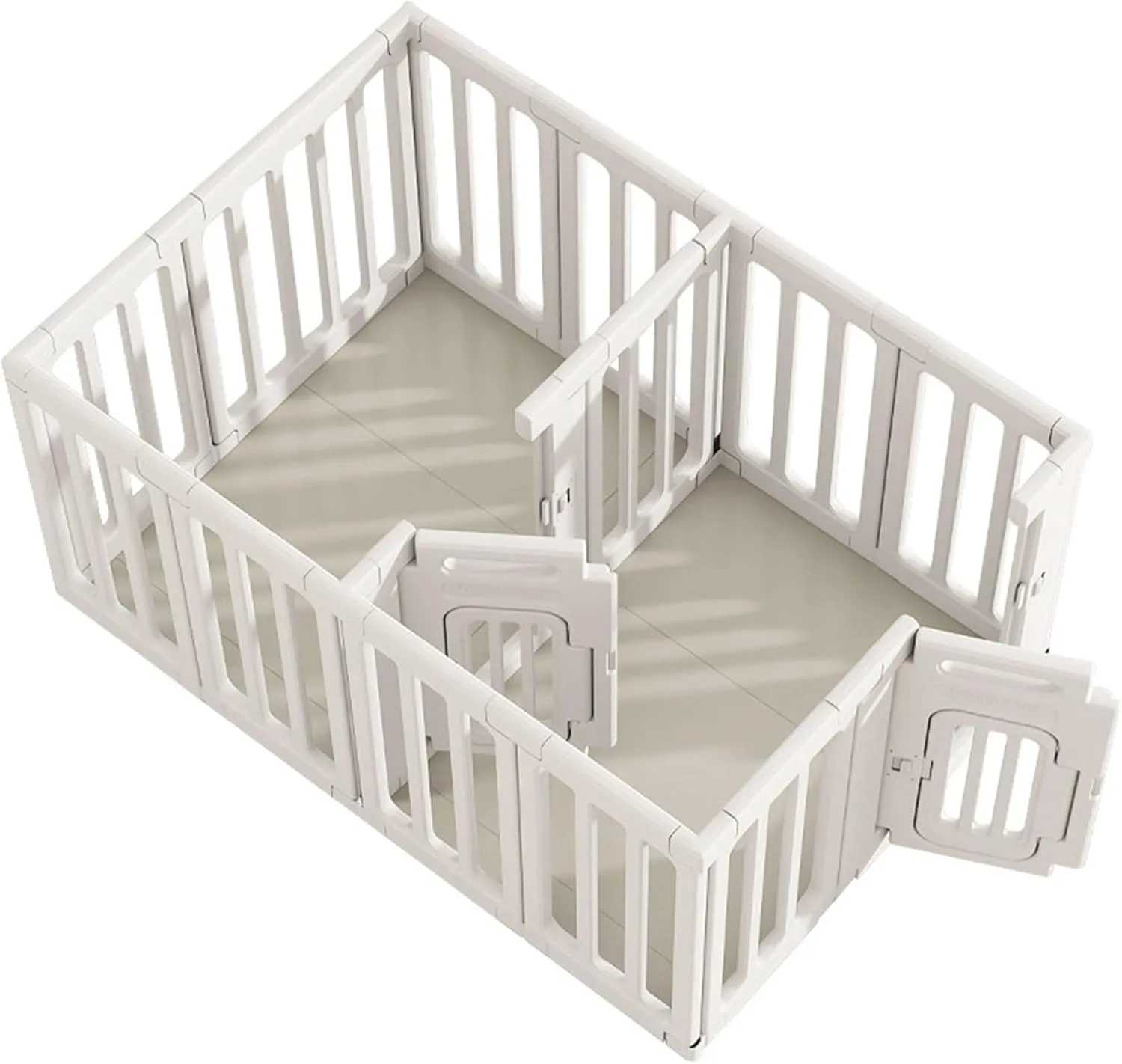 Indoor Portable Playpen, Heavy Duty Open Cage, Vented White Safe, Easy to Assemble, Suitable for Most Pets Indoor/Outdoor (226 * 93cm)