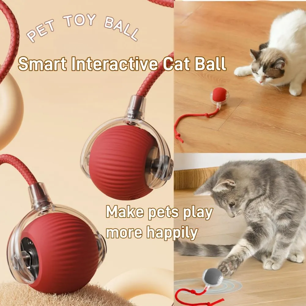 Interactive Cat Toys for Indoor Cats,2025 New Agility Move Cat Balls,Motion Activated Cat Balls, Cat Toys for Bored Indoor CatsGreen