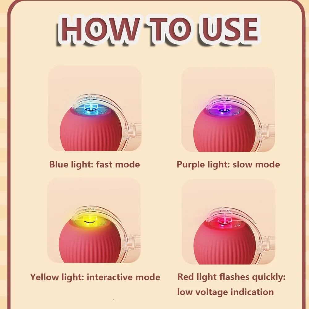 Interactive Cat Toys for Indoor Cats,2025 New Agility Move Cat Balls,Motion Activated Cat Balls, Cat Toys for Bored Indoor CatsGreen