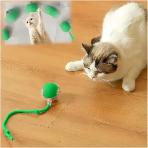Interactive Cat Toys for Indoor Cats,2025 New Agility Move Cat Balls,Motion Activated Cat Balls, Cat Toys for Bored Indoor CatsGreen