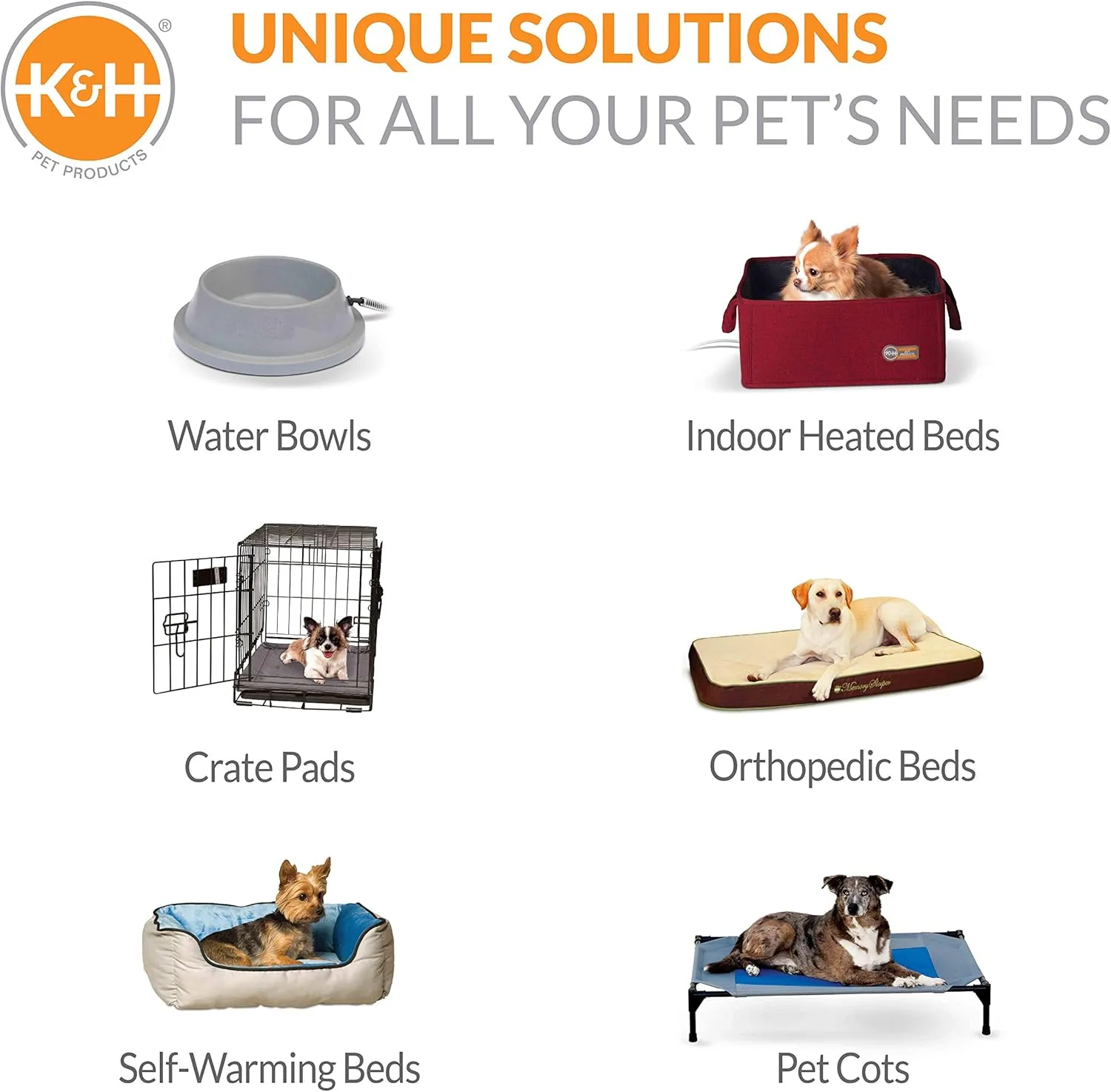 K&H Pet Products Elevated Cozy Cot Classy Gray Large 30 Inches