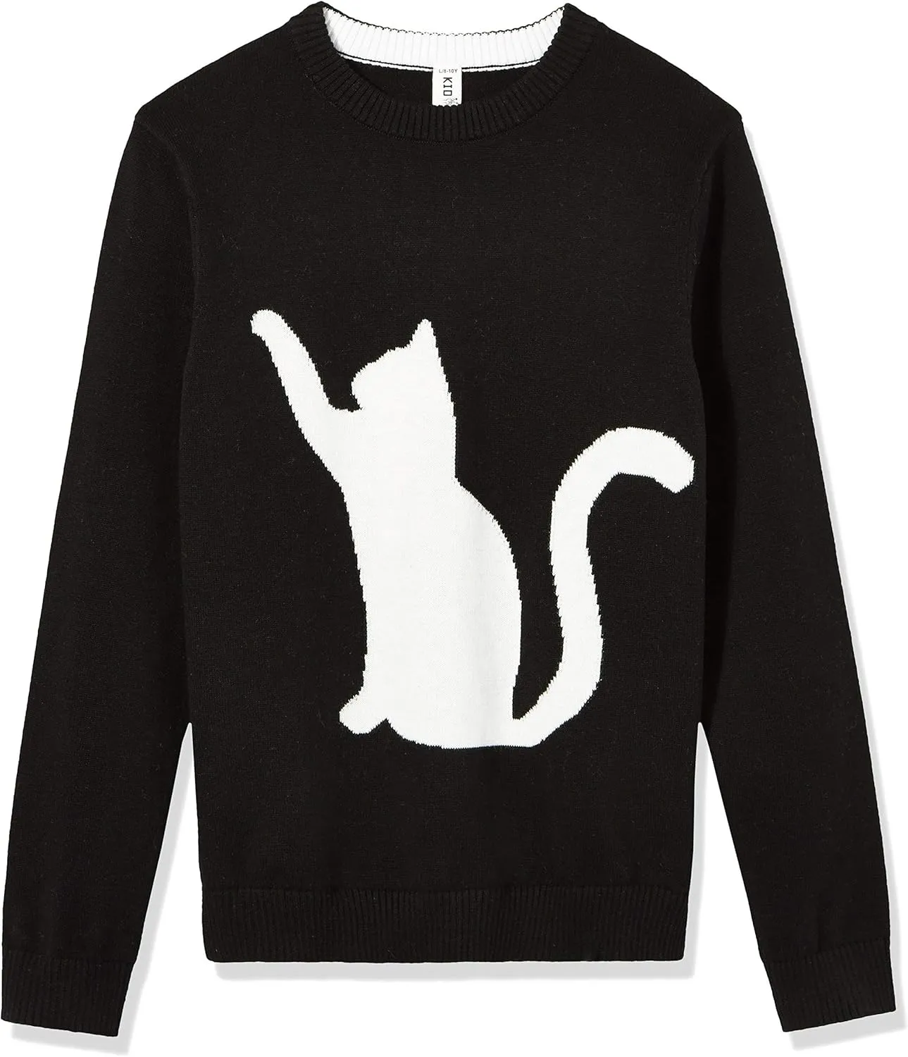 Kid Nation Girls Sweaters Cotton Cute Kids Sweater Crew Neck Holiday Pullover