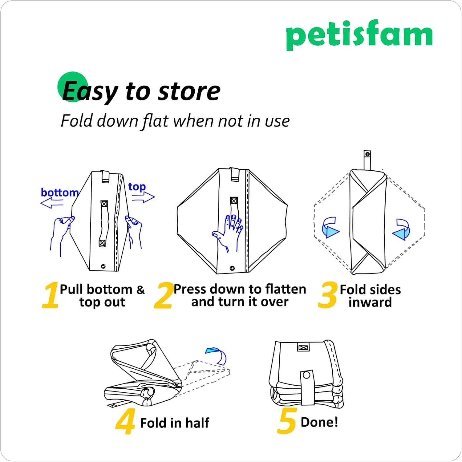 Large Portable Litter Box for Easy Travel with Large or Multiple Cats. Lightweight, Sturdy, Leak-Proof, Collapsible, Easy to Carry