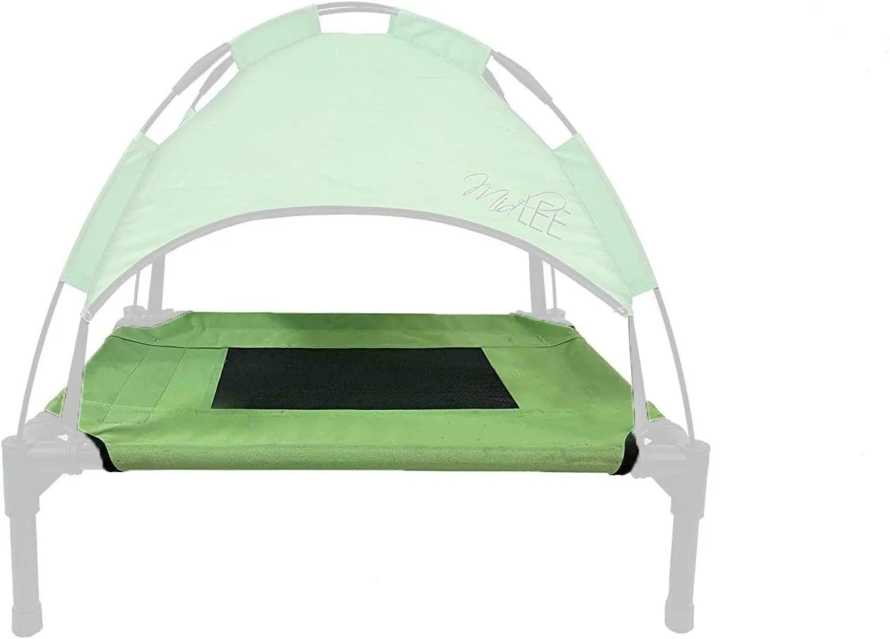 Midlee Dog Cot Replacement Bed Fabric- Green(Medium)