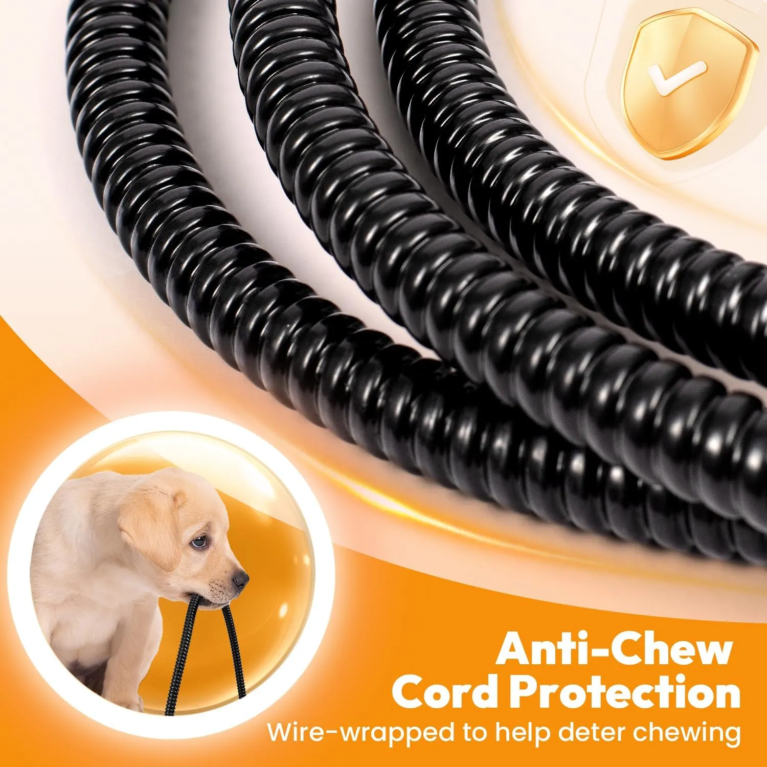 Niubya Pet Heating Pad for Dogs, Adjustable Temperature and Waterproof Electric Heated Mat with Timer, Chew Resistant Cord and Soft Velvet Washable Cover