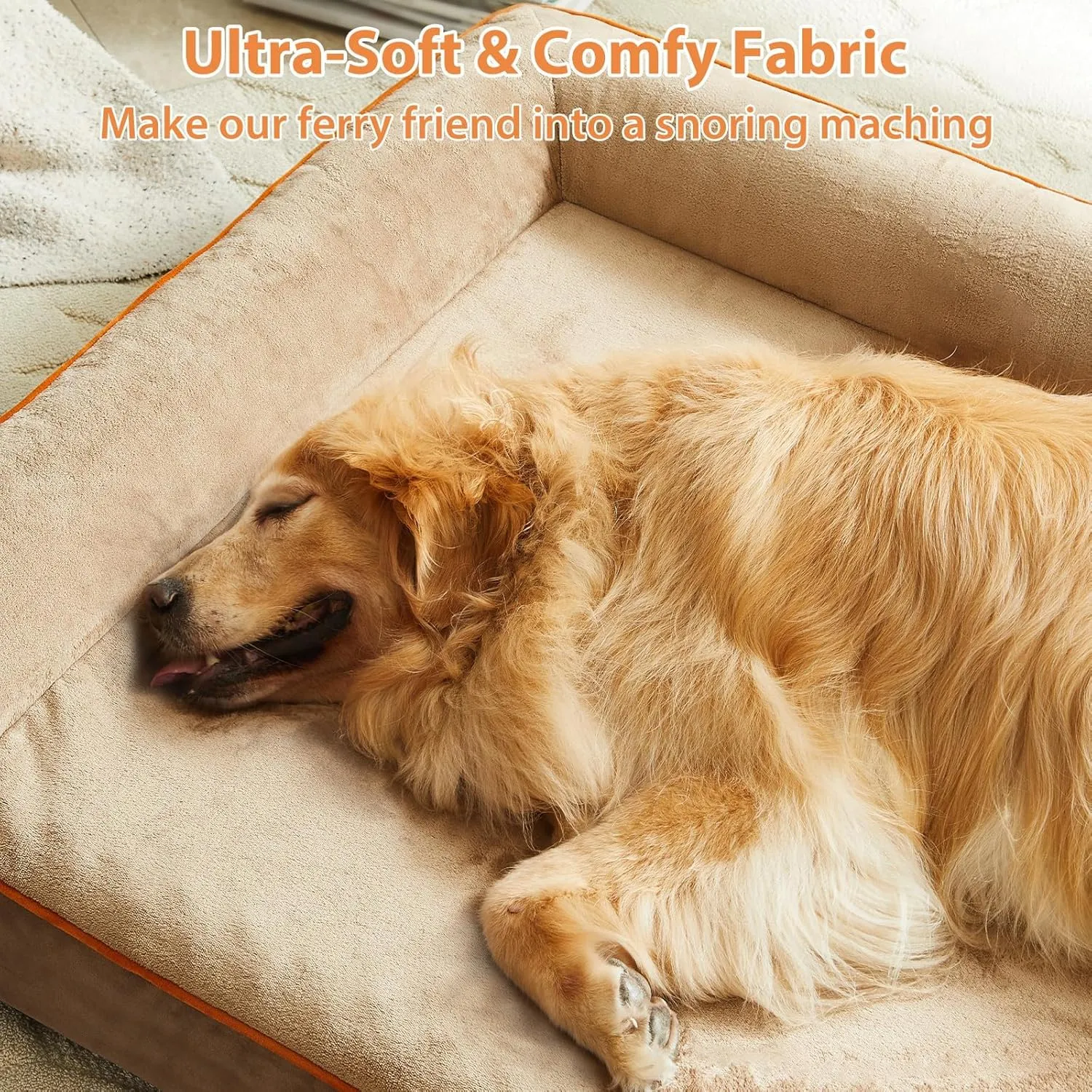 Orthopedic Dog Beds for Extra Large Dogs - Waterproof Sofa Dog Bed with Removable Washable Cover, Waterproof Lining and Anti-Slip Bottom,Pet Bed