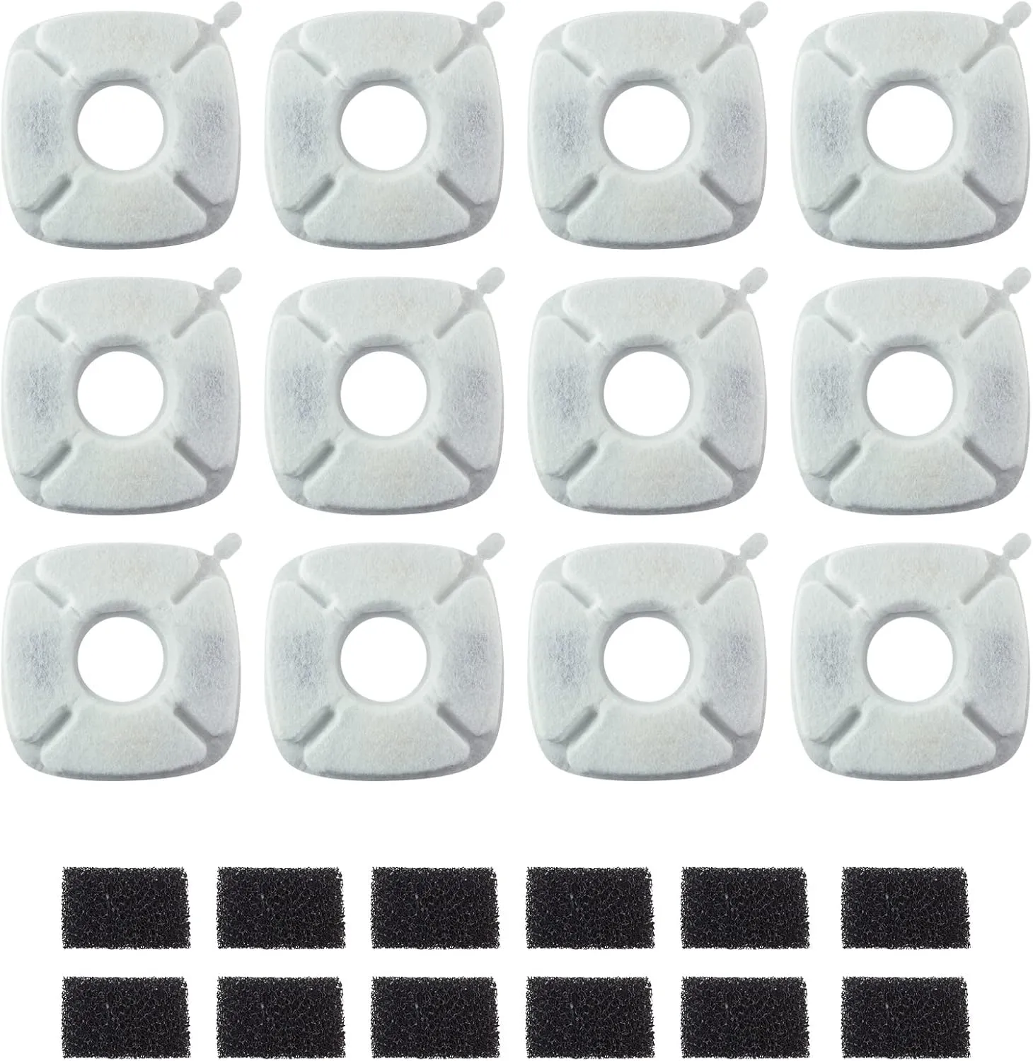 PET STANDARD Water Filters, Compatible with VEKEN 95oz/2.8L Fountain, Pack of 12