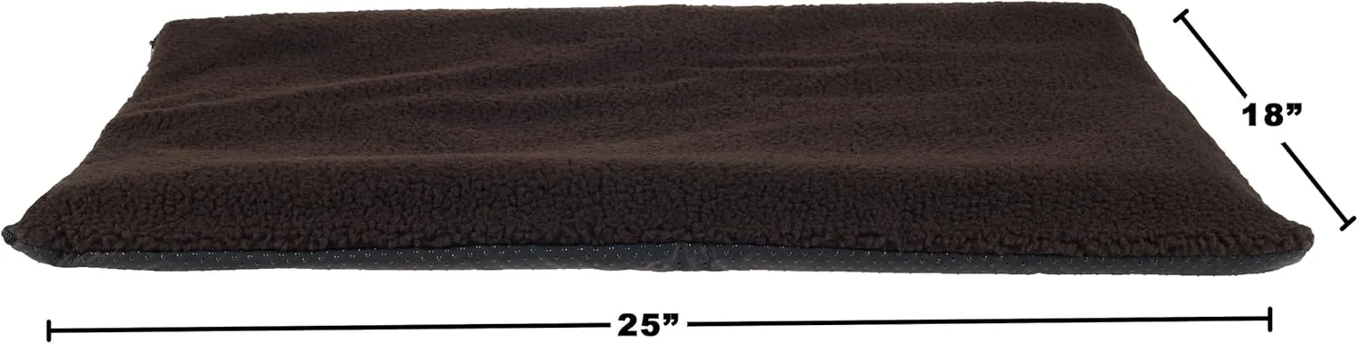 PETMAKER Small/Medium Self Warming Thermal Crate Pad-25x18-Chocolate,Brown