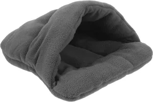POPETPOP Pet Cave Bed for Small Animals - Cotton Soft Kitten Cave for Winter Warm, Suitable for Rabbit, Kitten, Guinea Pig (XS, 12.211.8 Inch)