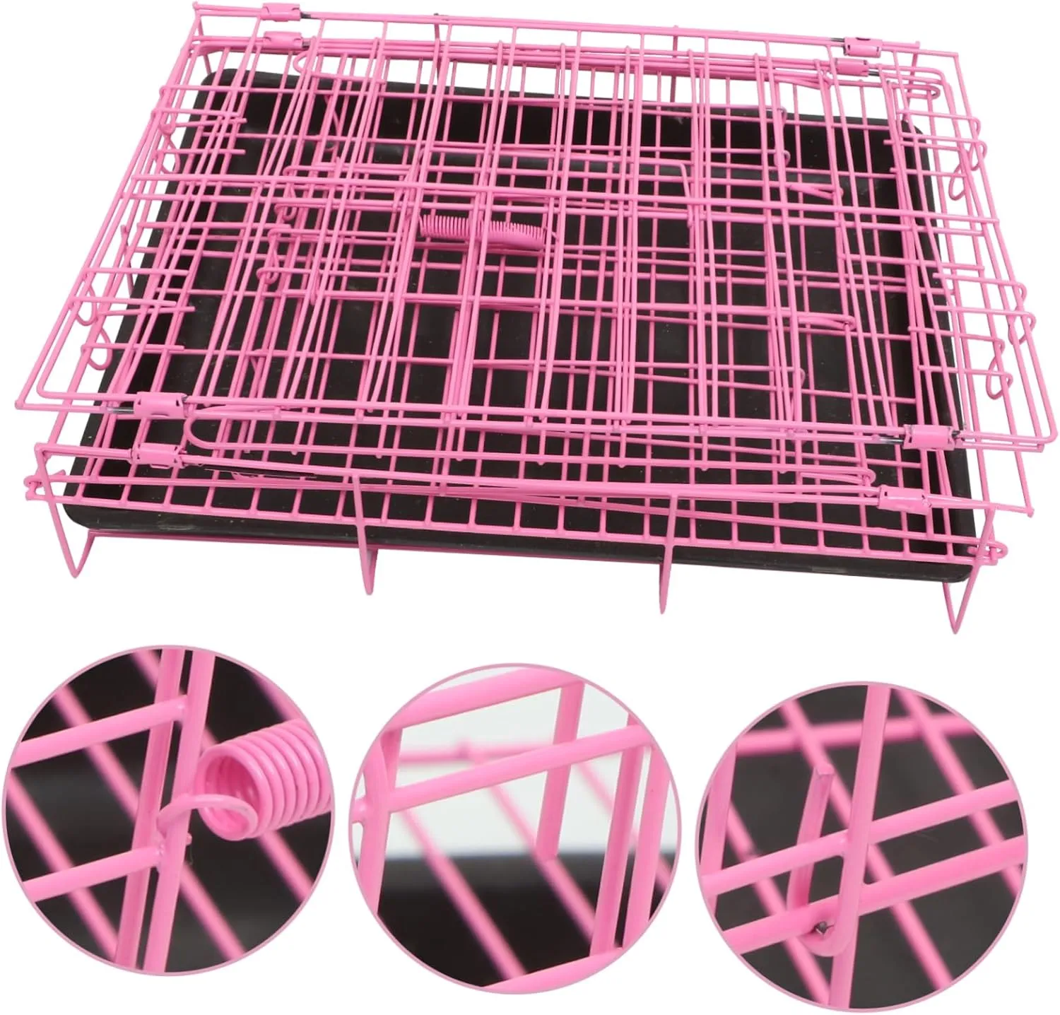Portable Pet Crate Folding Dog Cage Pet Furniture Steel Cage for Small Rabbit