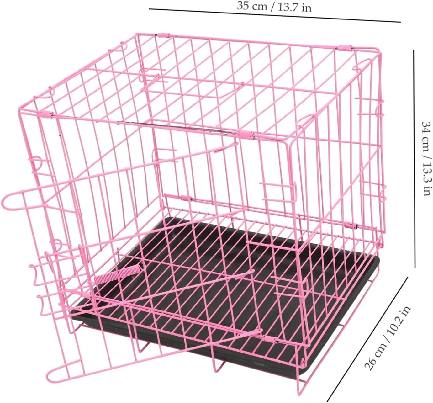 Portable Pet Crate Folding Dog Cage Pet Furniture Steel Cage for Small Rabbit