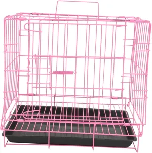 Portable Pet Crate Folding Dog Cage Pet Furniture Steel Cage for Small Rabbit