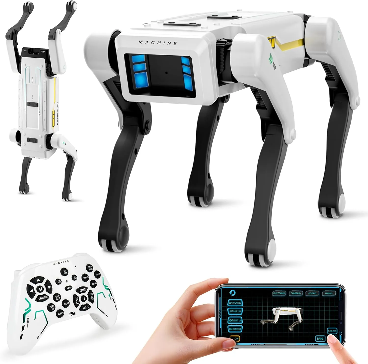 Smart Robot Dog - Interactive STEM Pet with Voice Control, 30  Actions & APP Programming, Durable Design for Kids Age 6  (Compatible with iOS/Android)