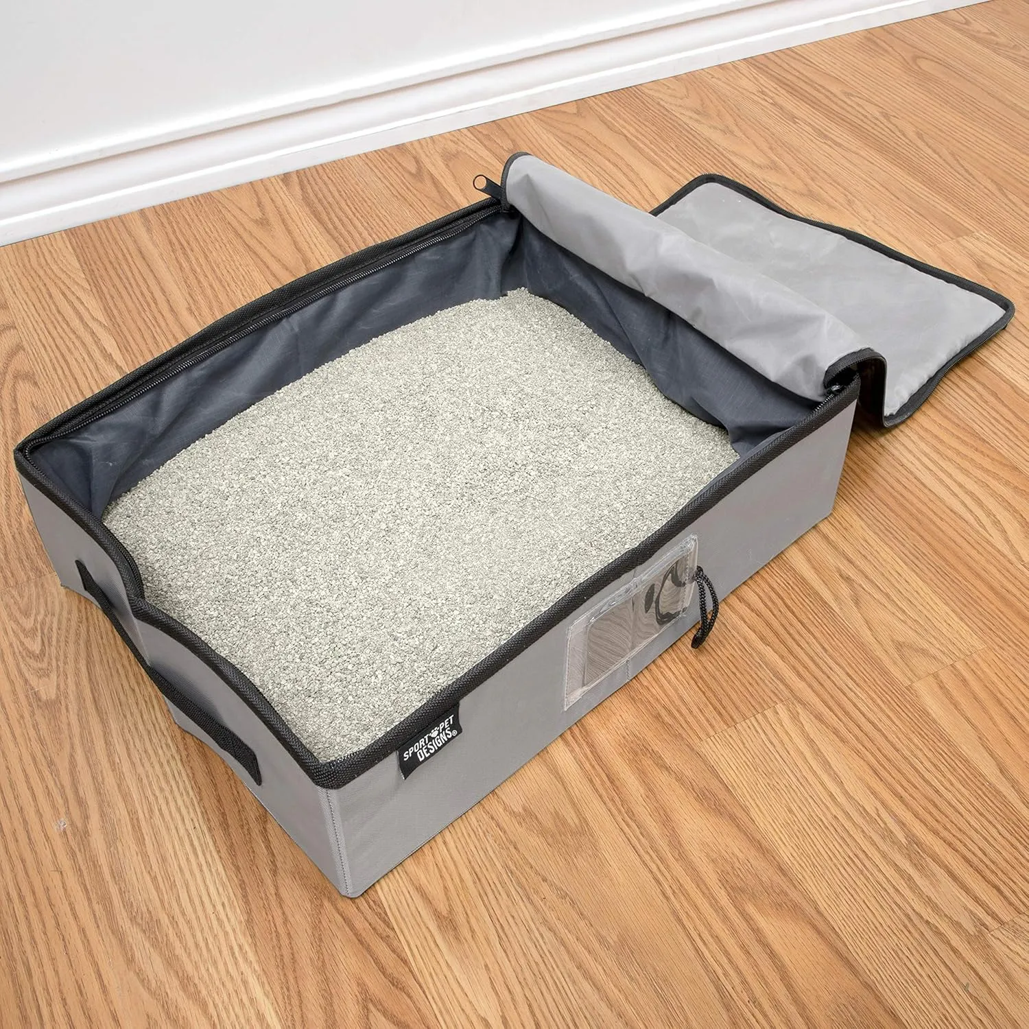 SPORT PET Large Pop Open Kennel, Portable Cat Cage Kennel, Waterproof Pet bed, Travel Litter Collection