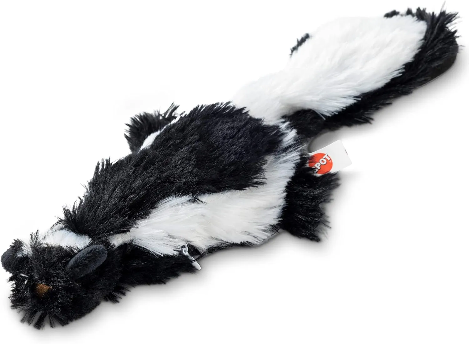 SPOT Flippin Skinneeez Flopping Interactive Realistic Flopping Wiggling Moving Potent Catnip Cat Toy for Indoor Cats - Skunk