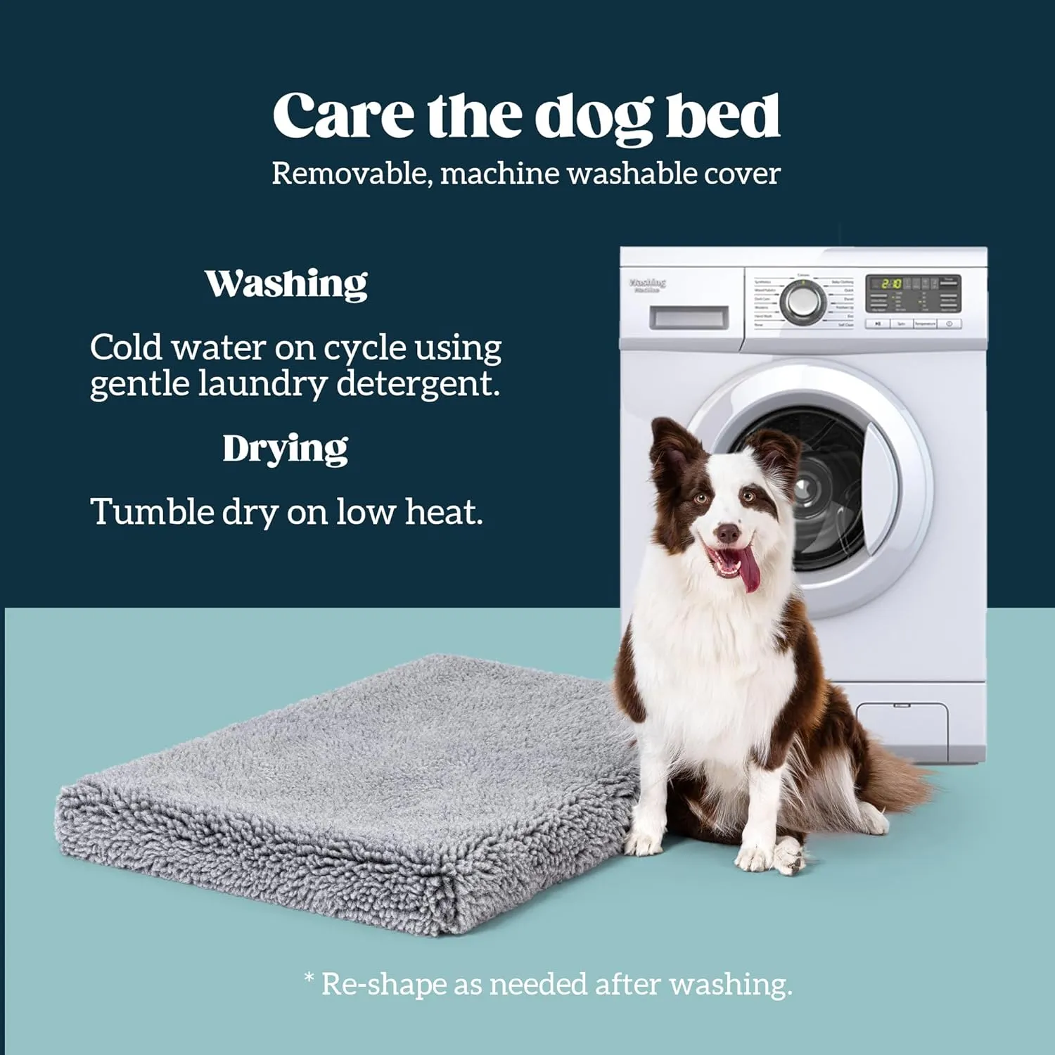 Stoutwool 4" Indestructible Dog Bed - Orthopedic Chew Proof Dog Crate Pad - Fluffy Kennel Mat for Aggressive Chewers - Ideal for Large Breeds & Fits 36-Inch Crate - 35"x22", Charcoal