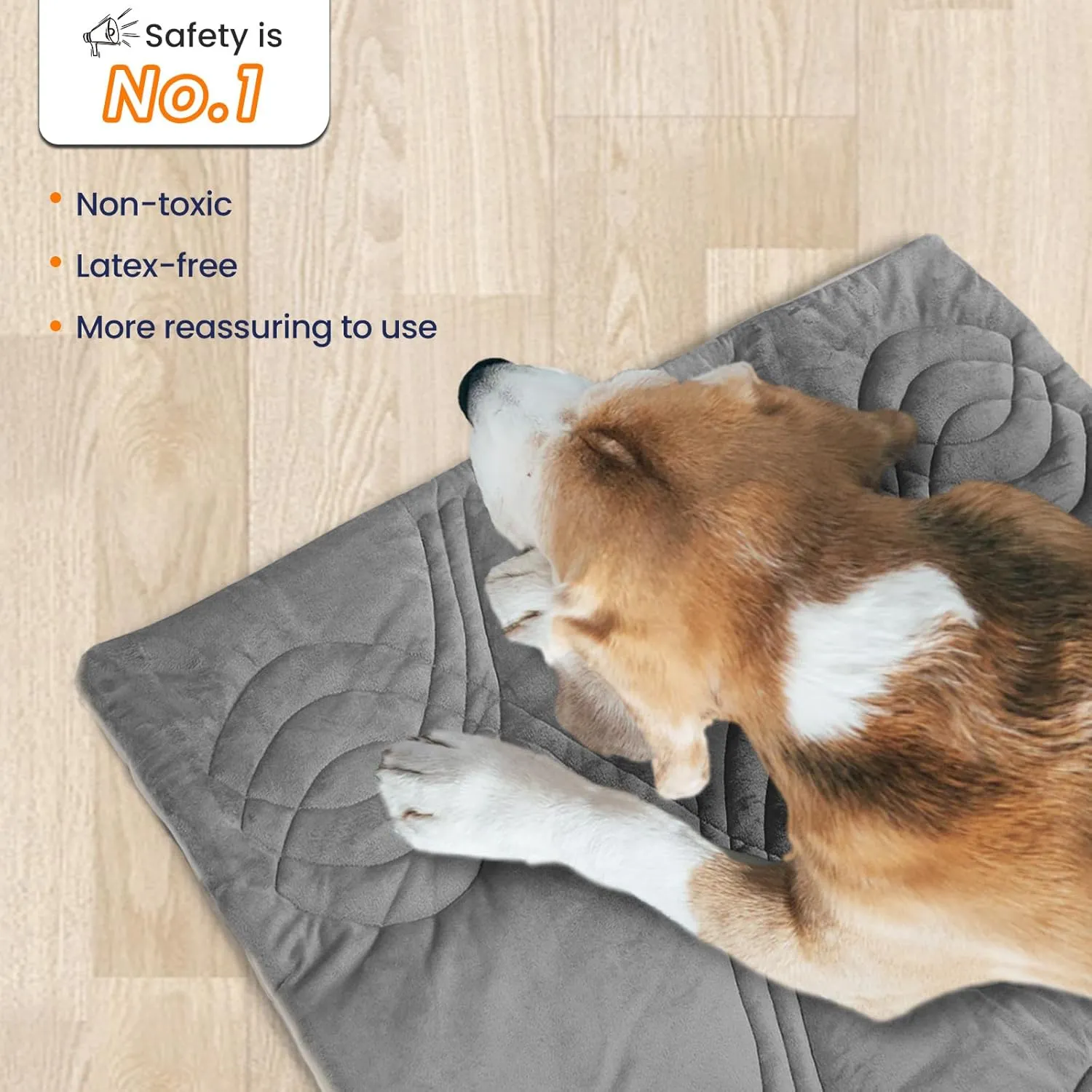 Thirdream Iced 2.0 Dog Self-Cooling Mat for Large Dog, 59"x40", Washable Summer Pet Cooling Pad for Crate Bed Kennels Sofa Floors Outdoor Portable Dark Grey