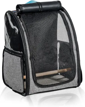 Trademark Innovations Bird Backpack, Bird Carrier Travel Cage, Portable Bird Cage, Bird Backpack Carrier