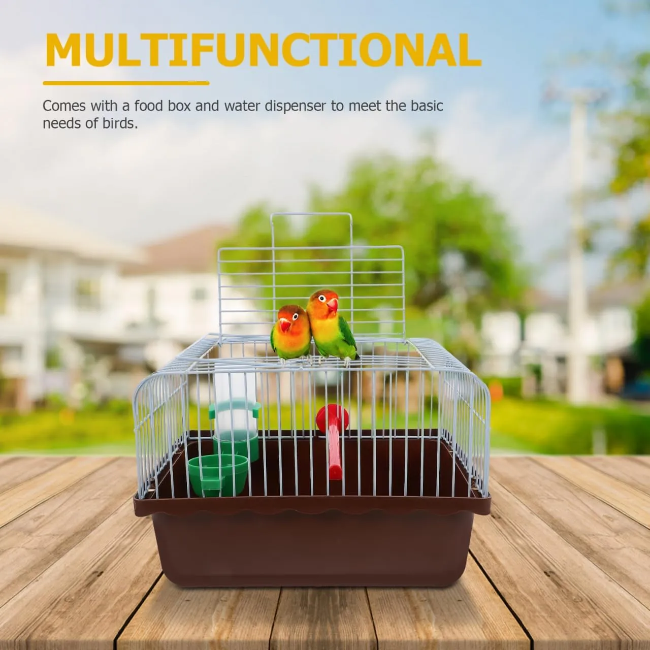 Vanzack Portable Bird Carrier - Travel Cage for Parakeets & Cockatiels