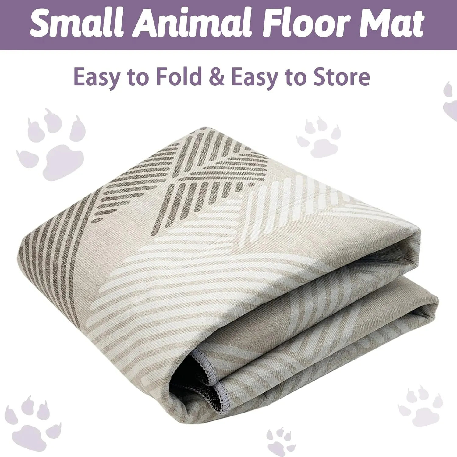 VCEPJH Extra Large Rabbit Cage Liner Reusable 63 inch Washable Bunny Floor Mat Soft Animal Bedding Cage Flooring Pads Non-Slip Pet Rug for Indoor Dogs Puppy Cats Totoro Ferret